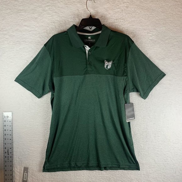 Colosseum Athletics Other - Colosseum‎ Polo Shirt Men's Large Green Polyester Portland State Vikings 7248